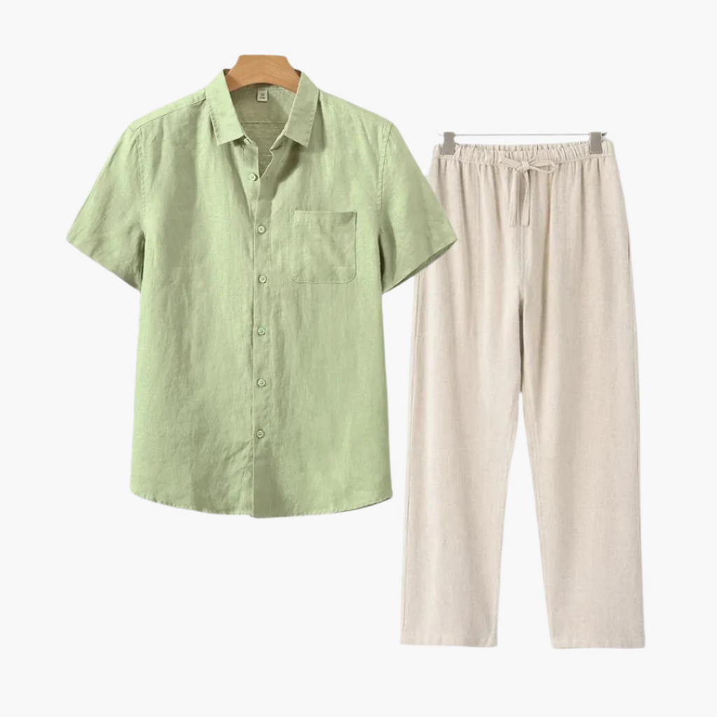 Conjunto de Lino - CAPETOWN Pantalón Beige