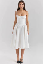 Celine Corset Midi Dress