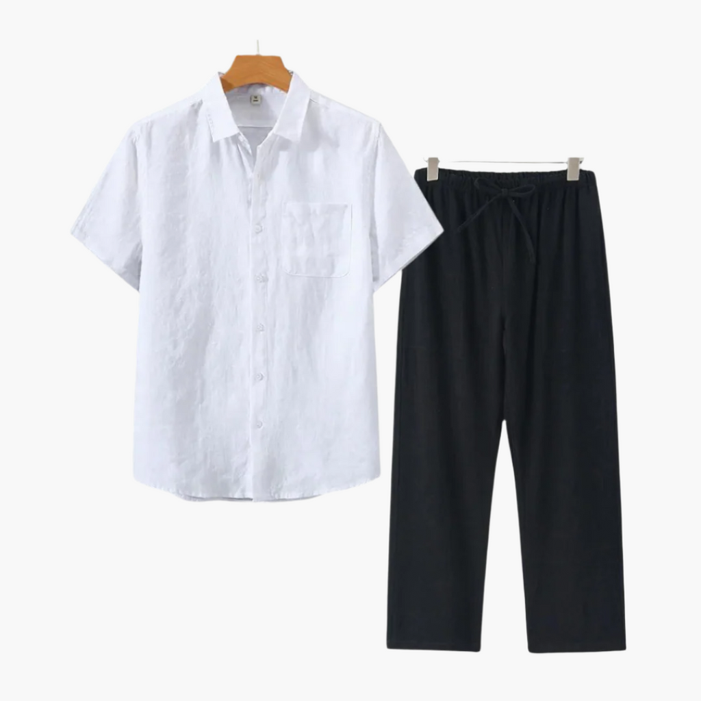 Conjunto de Lino - CAPETOWN  Pantalon Negro