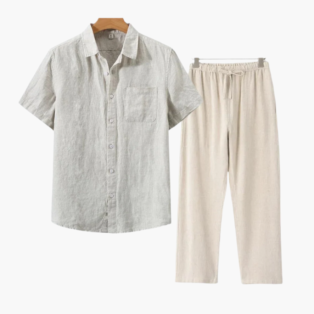 Conjunto de Lino - CAPETOWN Pantalón Beige