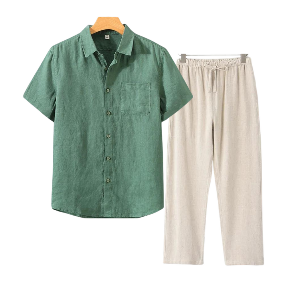 Conjunto de Lino - CAPETOWN Pantalón Beige
