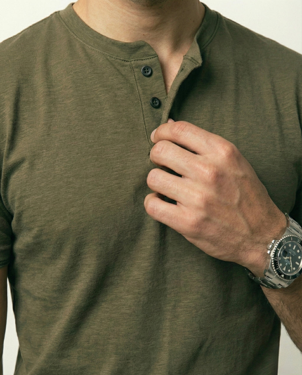 Camiseta Cuello Henley
