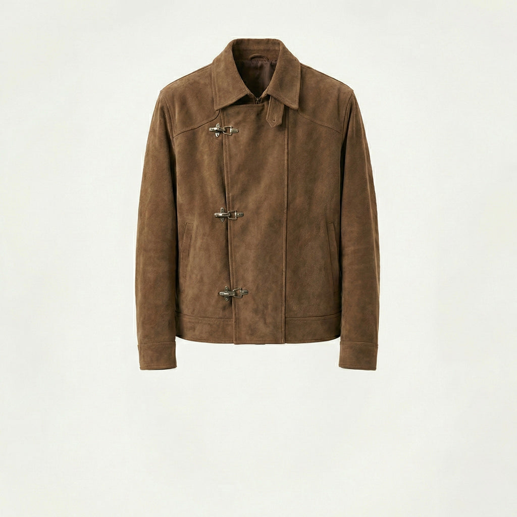 Chaqueta "Fireman" en Ante Marrón Café