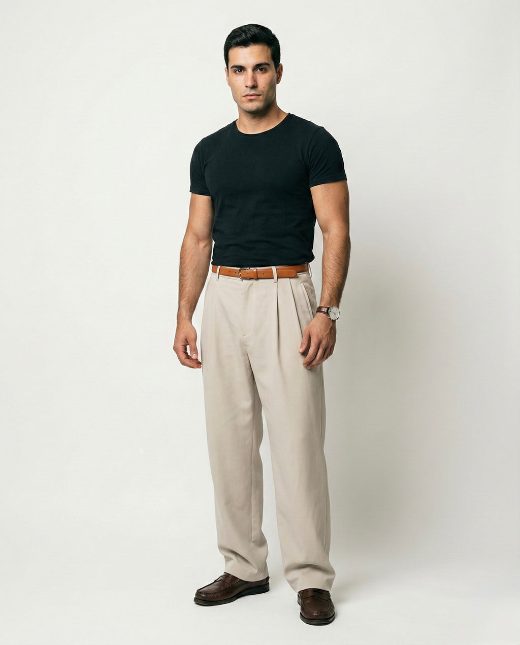 Pantalones Wide Leg con Pinzas