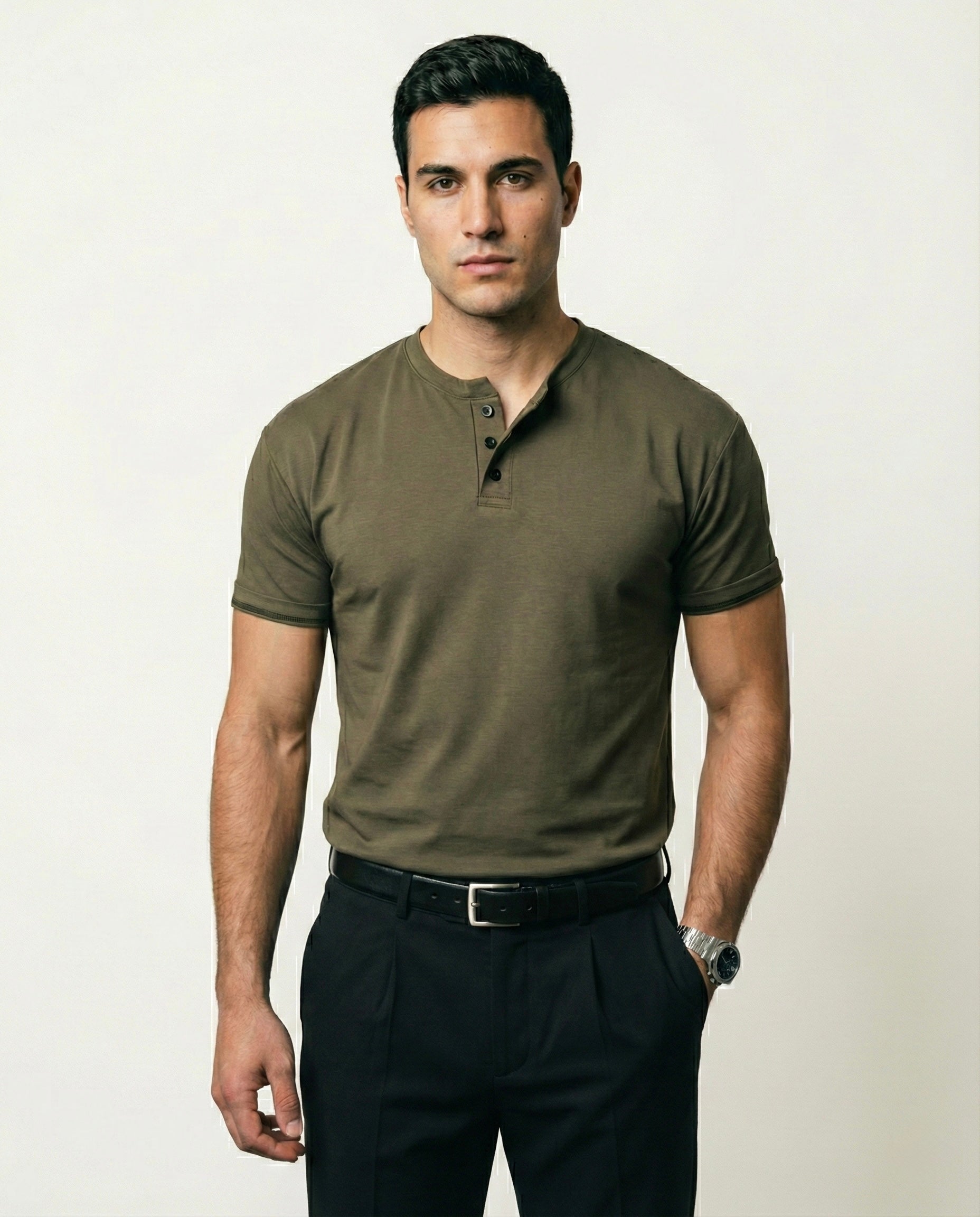 Camiseta Cuello Henley