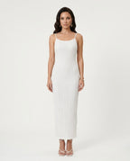 Vestido Columna de Marfil