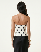 Corset Lunares Negros