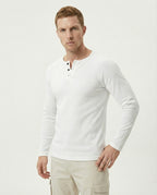 Camiseta "Henley" Premium de Punto Acanalado