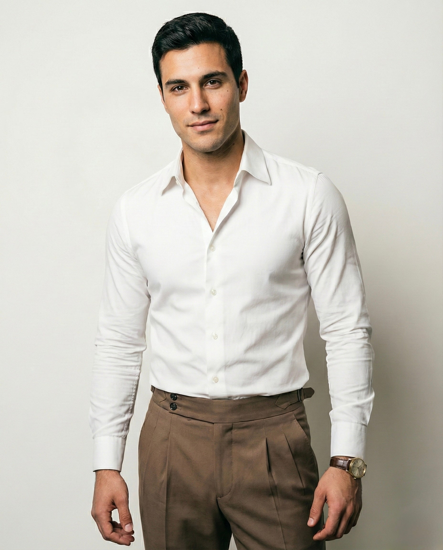 Camisa Minimalista de Cuello Cooper