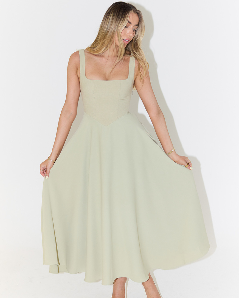 Vestido Melvis Salvia
