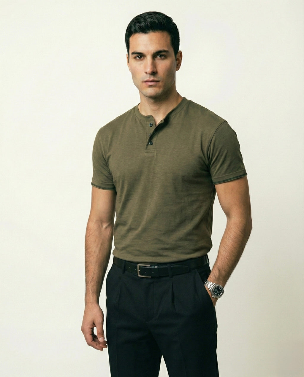 Camiseta Cuello Henley