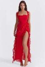 Victoria Ruffle Maxi Dress