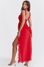 Victoria Ruffle Maxi Dress
