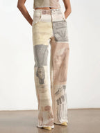 Alma | Jeans anchos rectos diseño Vintage