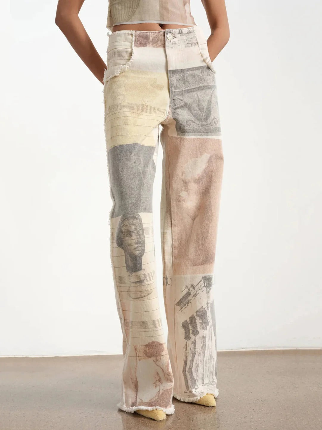 Alma | Jeans anchos rectos diseño Vintage