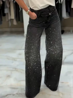 Malena | Jeans con detalles de brillantes
