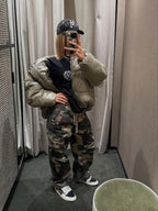 Elya | Jeans Oversize estampado militar