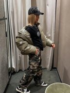 Elya | Jeans Oversize estampado militar