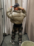 Elya | Jeans Oversize estampado militar